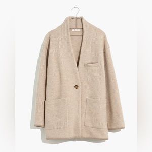 Madewell Herringbone Mattson Sweater Coat